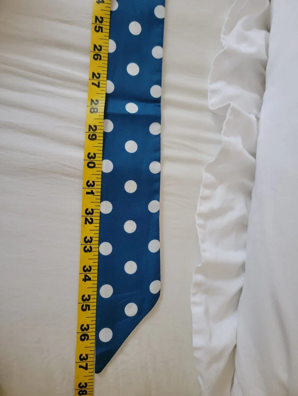 Blue Polka Dot Scarf
